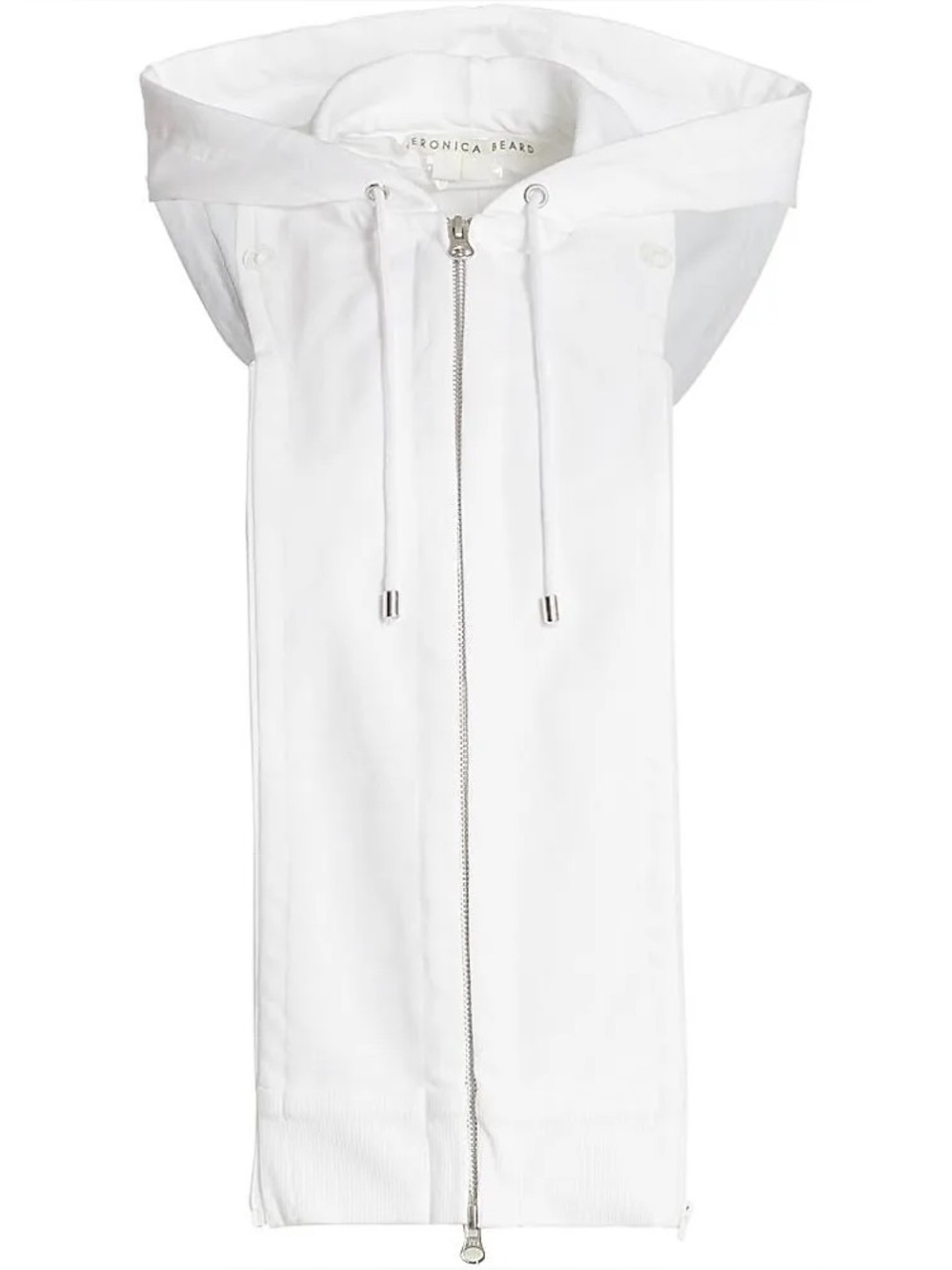 Veronica Beard white hoodie Zip Hoodie Dickey Insert O0-14 nwt 100 % cotton